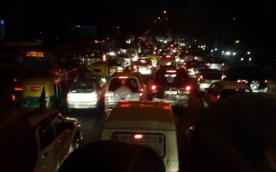Vehicle Rally Warned Delhi